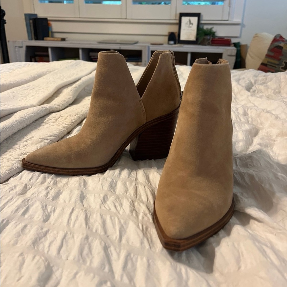 Vince Camuto Camel Ankle Booties